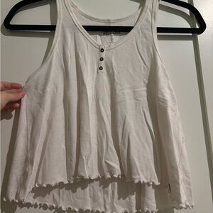 Hollister White Sleeveless Top